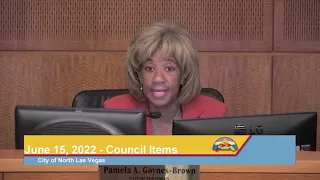 06/15/2022 North Las Vegas City Council Meeting