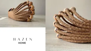 💰 Earn Money on Home Decoration! How to Make a Basket from Cord Rope?💯