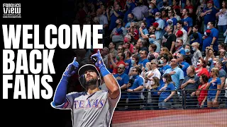 Texas Rangers Welcome Back 40,000 Fans Into Globe Life Field (INSIDE VIEW OF SPORTS HISTORY!)