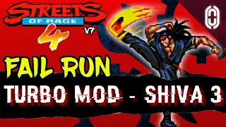 Streets of Rage 4 DLC - Shiva 3 - Turbo Mod Fail Playthrough