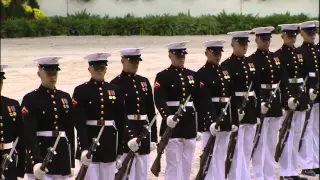 Marine Corps Silent Drill Team Performs at WIHS 2013