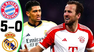 Bayern Munich vs Real Madrid 5-0 - All Goals and Highlights - 2024 🔥 KANE