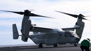 CMV-22B operating onboard USS Carl Vinson