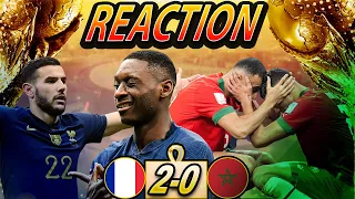 FRANCE MAKE BACK TO BACK FINALS! MOROCCO GREAT PERFORMANCE NOT ENOUGH! FRANCE 2-0 MOROCCO REACTION!