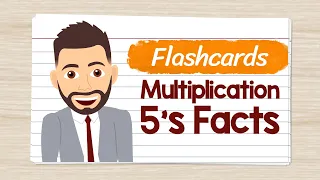 Multiplication Flashcards 5's Facts | Elementary Math with Mr. J