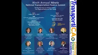 2018 National Transportation Finance Summit #NTFS2018 Part I