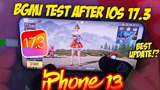 🔥iPhone 13 BGMI Test after iOS 17.3 | Lag? | Green line issue?