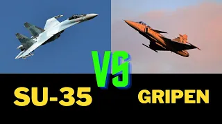 Sukhoi Su-35 vs Saab JAS-39 Gripen comparison video