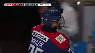 Hlinka Gretzky cup 2018 Slovakia - Switzerland 2nd goal Michal Mrazik