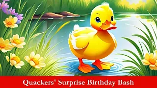 Quackers' Surprise Birthday Bash (Original Story for Kids)