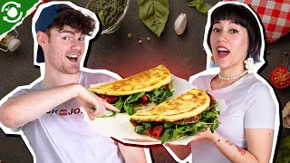 Typisch italienisch: So wird Piadina gemacht | 🇮🇹😋Resteessen