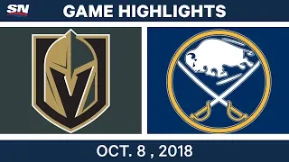 NHL Highlights | Golden Knights vs. Sabres - Oct. 08, 2018