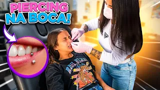 ISAH COLOCOU 2 PIERCING DE UMA VEZ SÓ!