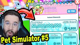 VETTEM 50 B GYÉMÁNTOT 4500 Robux -ért ! Hülye voltam ? 😂 | Pet Simulator X 5. rész