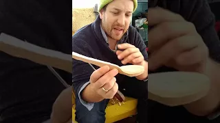 Carving an eating spoon, part 1