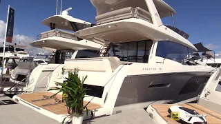 2021 Prestige 590 Luxury Yacht Walkaround Tour - 2020 Fort Lauderdale Boat Show