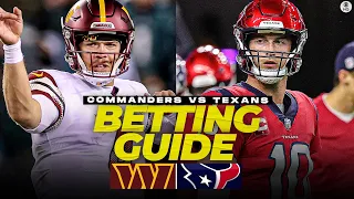 Commanders at Texans Betting Preview: FREE expert picks, props [NFL Week 11] | CBS Sports HQ