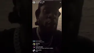 Burna boy freestyle on IG live,the shit went lit🔥and "twice As tall"the album schedule for 2020