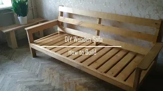 DIY Simple Wooden Indoor Sofa | How to Build  / Evde Ahşaptan Koltuk Nasıl Yapılır