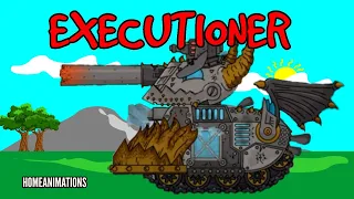 How To Draw Cartoon Tank The Executioner | HomeAnimations - Cartoons About Tanks