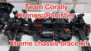 Team Corally Xtreme Chassis brace c-00180-910 installation Kronos punisher dementor jambo