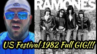 RAMONES FULL US FESTIVAL GIG 1982 | REACTION!!