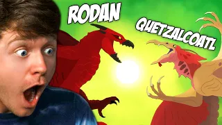 Reacting to RODAN vs QUETZALCOATL the BATTLE!