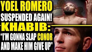 Yoel Romero gets Banned for 60 days, Khabib on UFC in Russia & How he'll beat Conor McGregor