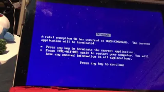 Windows 95 Startup sounds has bsod