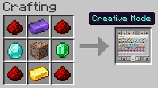 Minecraft but you can craft CREATIVE MODE...