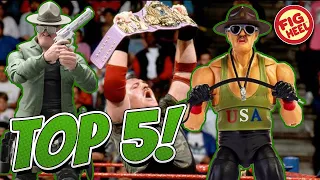 Top 5 Sgt. Slaughter Wrestling Action Figures! WWF Hasbro, Jakks Pacific, G,I. Joe & WWE Elites!