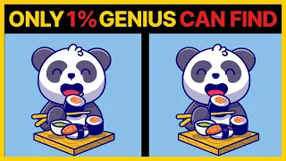 【Difficult Spot the Difference Game】 Brain game ! Only 1% Genius Can Find ! Preventing Dementia