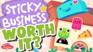 I ran my own cute and cozy sticker business!! // Sticky Business Gameplay!