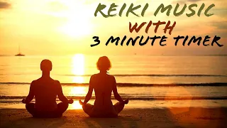 Reiki Music 3 Minutes Bell | 24 Positions |Tibetan Bell Timer | YIN YOGA TIMER