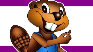 "The Busy Beaver Song" (Level 1 English Lesson 01) CLIP - Kids English Language Learning, ESL, EFL