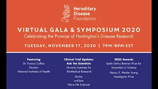 HDF Virtual Gala & Symposium 2020, Celebrating the Promise of HD Research, 11/17/2020