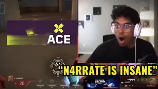 Streamers React to KC N4rrate 1v5 the CRAZY ACE  against NAVI