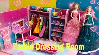 Barbie Dressing Room DIY/ Desktop Miniature/#barbie #dollhouse