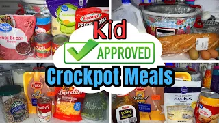 Easy Crockpot Meals That Are Kid Approved ✅ || Budget Family Recipes