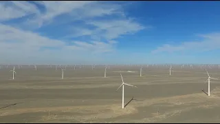 GLOBALink | Large wind farm boosts new energy development in NW China