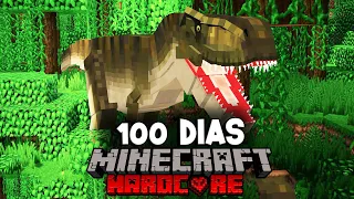 SOBREVIVÍ 100 días en un Apocalipsis de  Dinosaurios en Minecraft HARDCORE y esto es lo que sucedió