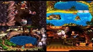 Donkey Kong Country 3 Dixie's Double Trouble: SNES-Hard mode Gameplay 105%_Letter, Bonus Coins (mdX)