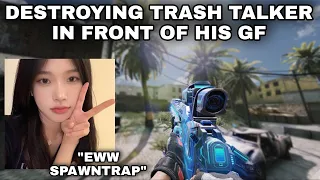 DESTROYING TRASHTALKER IN FRONT OF HIS GF...(HE CRIED)