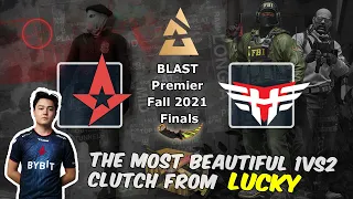 The most beautiful 1vs2 clutch from Lucky, Astralis vs Heroic, BLAST Premier Fall Final 2021