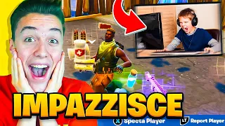 STREAMSNIPERO IL MIO AMICO per 24 ORE su FORTNITE! *SCLERA*