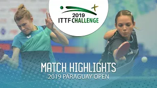Ilka Doval vs Daniely Rios | 2019 ITTF Paraguay Open Highlights (Group)