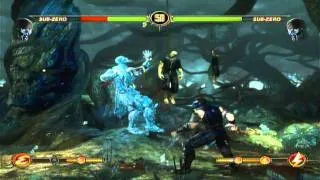 Sub Zero 53% Midscreen Combo *Mortal Kombat 9 Demo on PS3*