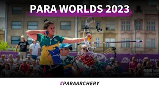 Great Britain v Brazil – compound women open doubles gold | Pilsen 2023 World Archery Para Champs