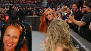 WWE Raw Trish Stratus vs Raquel MITB 6/19/23