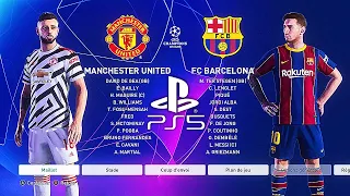 PES 2021 PS5 FC BARCELONA - MANCHESTER UNITED | MOD Ultimate Difficulty Career Mode HDR Next Gen